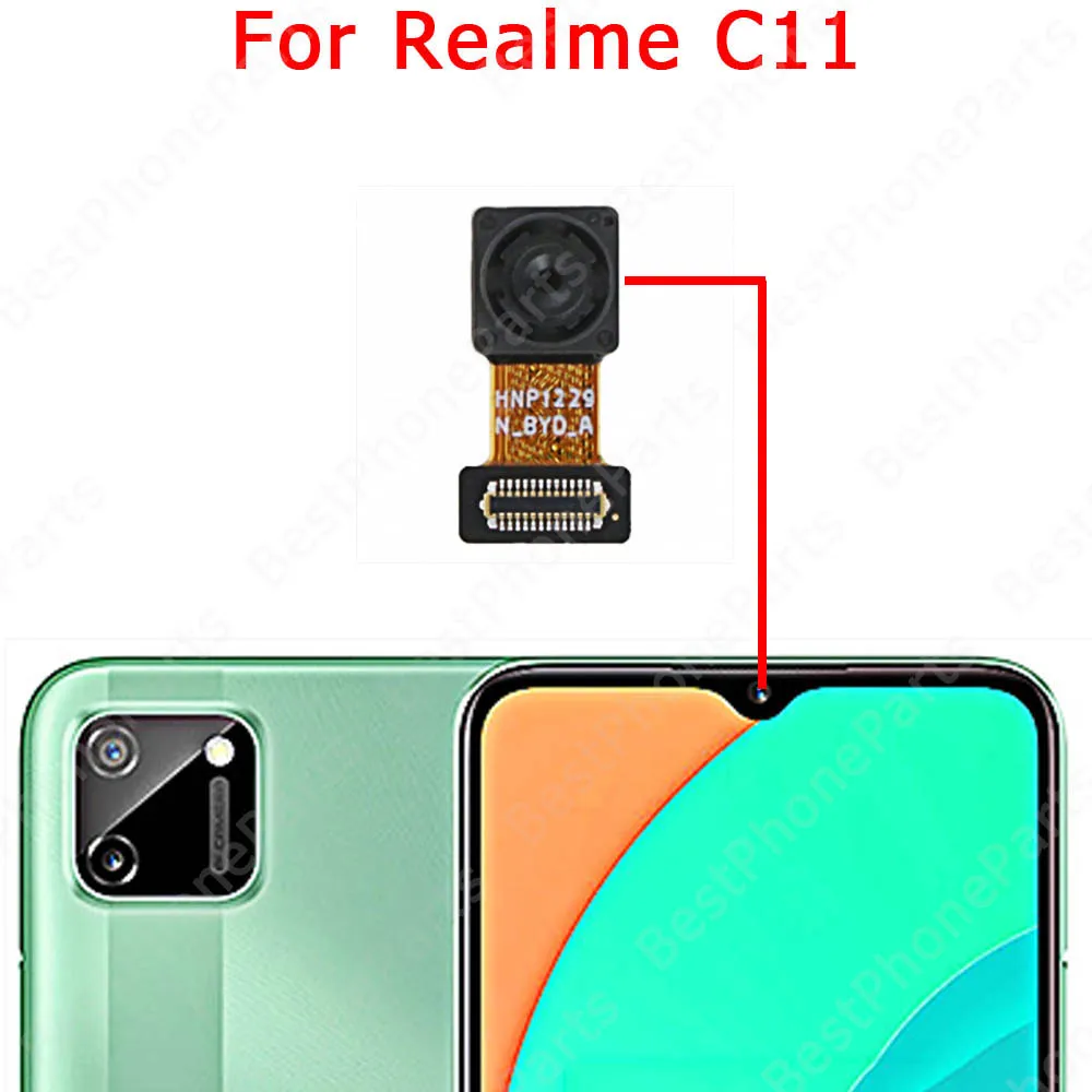 Front Rear Camera Module For Realme C3 C11 2021 C21 C21Y C25Y C30 C31 C35 Facing Selfie Back View Camera Flex Cable