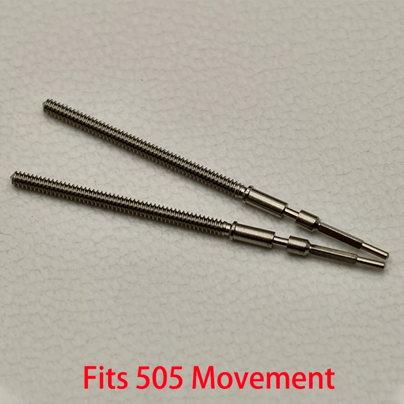 2pcs/4pcs 505 Watch Crown Stem Spare Parts Crown Watch Steel Stem Kit Fits 505 507 515 517 Automatic Mechanical Movement Stem