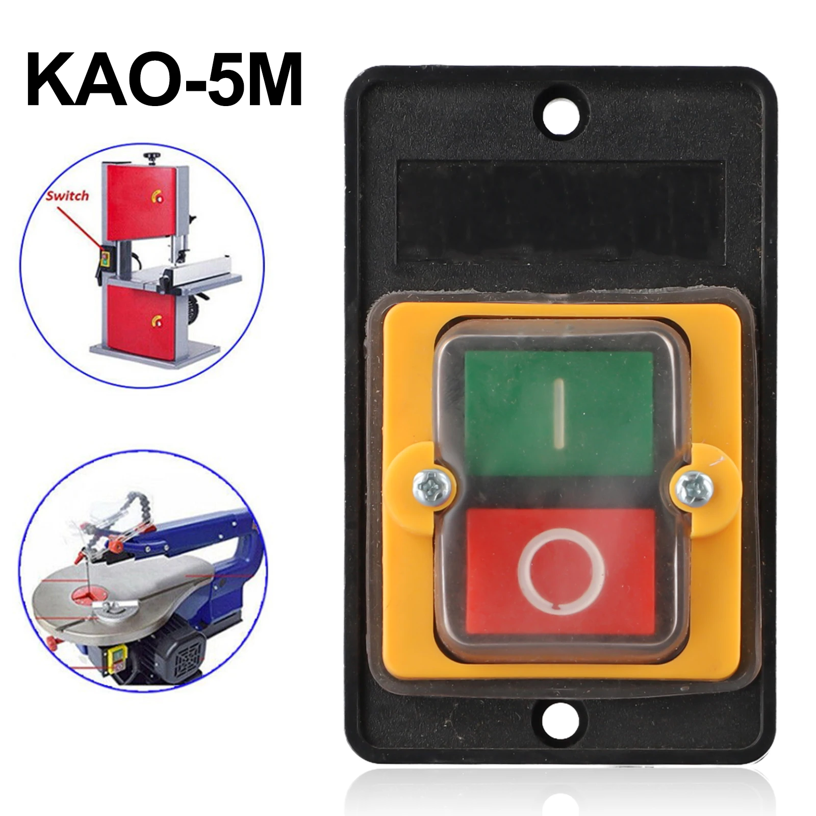 Push Button Switch Replacement Water Proof Motor Accessories Fit For 10A AC 220 380V Green And Red Machine Drill