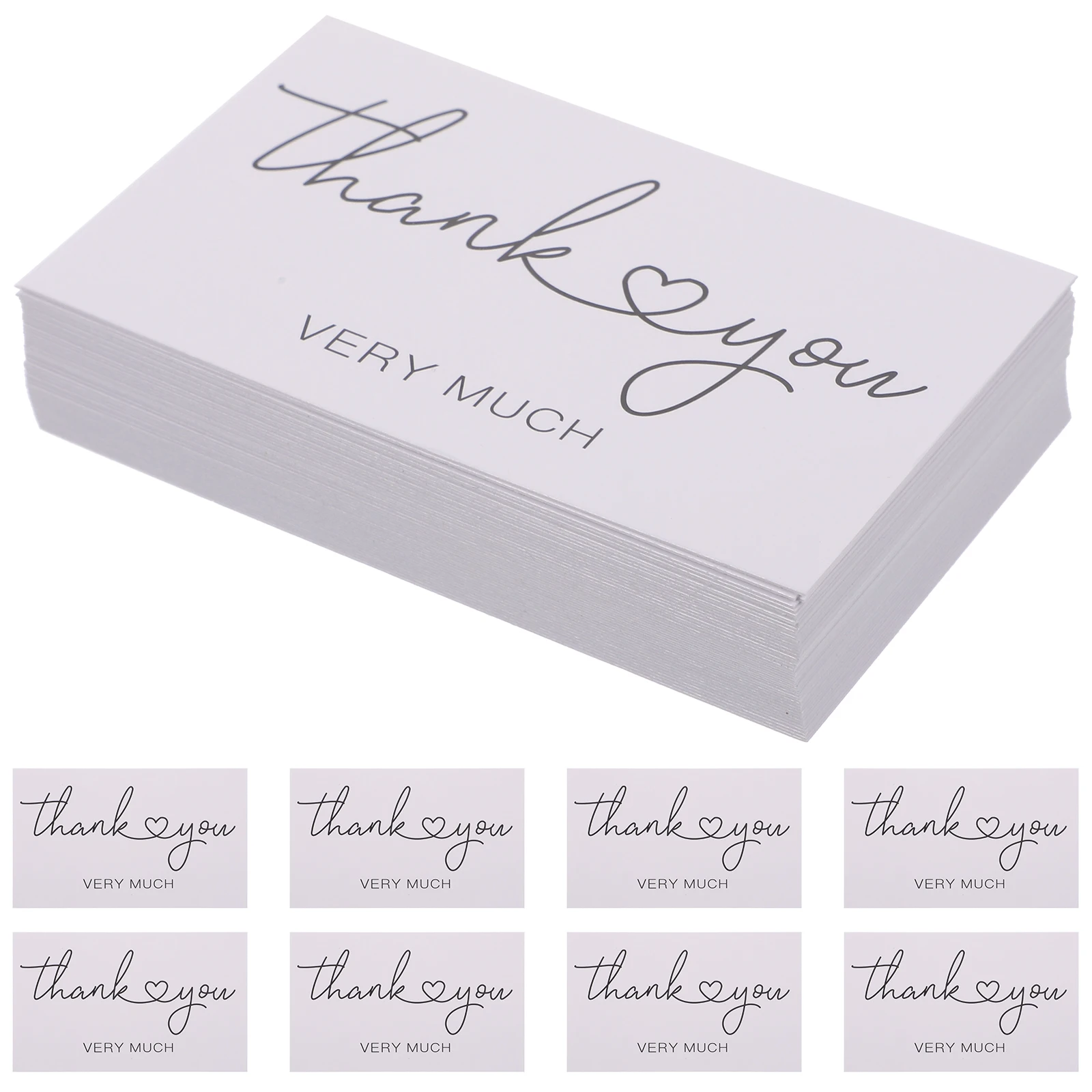 

150 Pcs Thank You Card for Listing Cards Customers Bulk Gratitude Envelopes Post Office