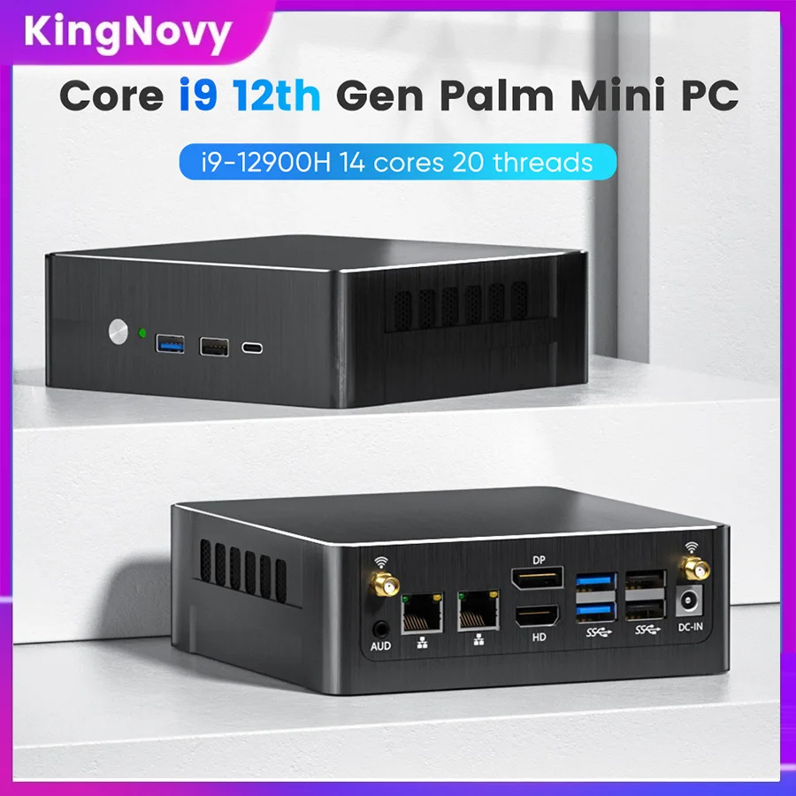 Kingnovy Intel 12th Gen Gamer Mini PC i9 12900H i7 1260P i5 1235U Windows 11 Gaming Computer Dual LAN 2.5G mini desktop WiFi6