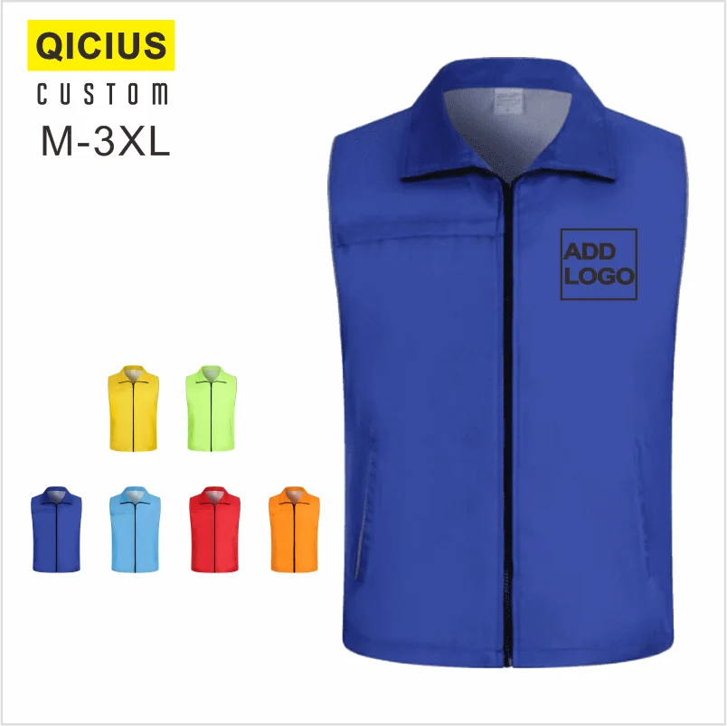 Gilets de conception personnalisée pour hommes et femmes, logo imprimé, visibilité, sécurité au travail, glaçure, uniforme, vêtements d'extérieur, haut de bénévolat, grande taille