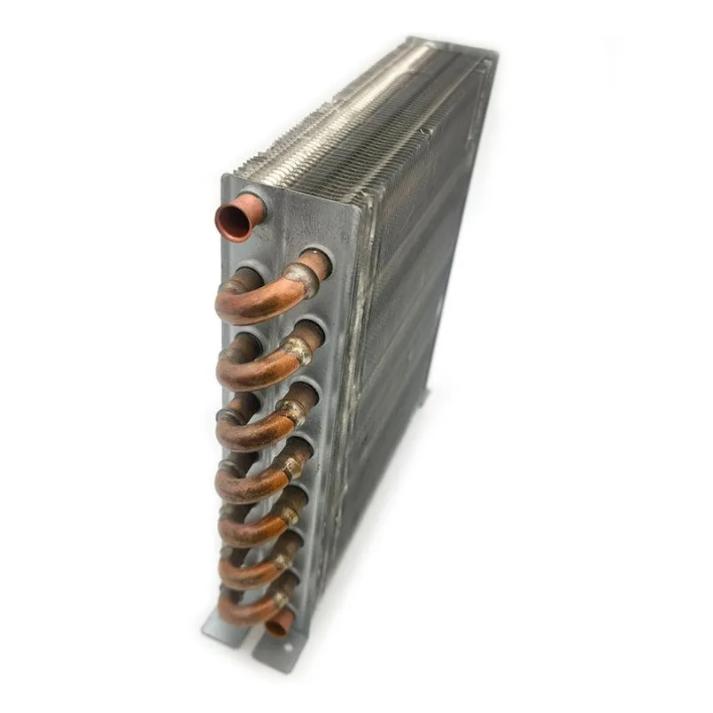 1PC Air Water Cooled Heat Exchanger Copper Tube Aluminum Fin Condenser Coil for Freezer