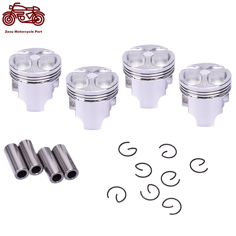 Motorcycle Engine Parts STD Cylinder Bore Size 49mm Pistons & Rings Kit For SUZUKI GSX250 GSX-R250 GSX250S GSF250 GSF250 Bandit