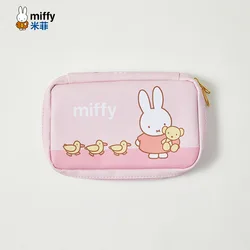 Adorável Cartoon Anime Coin Purse, doce Retângulo Carteira, Saco De Armazenamento, Segure Luz Na Mão, Novos Modelos, Miffy Adorável, Menina Popular Moda