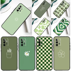 green aesthetic Case For Samsung Galaxy A54 A34 A24 A14 A12 A22 A32 A42 A52 A72 A52S A51 A71 A13 A53 Cover