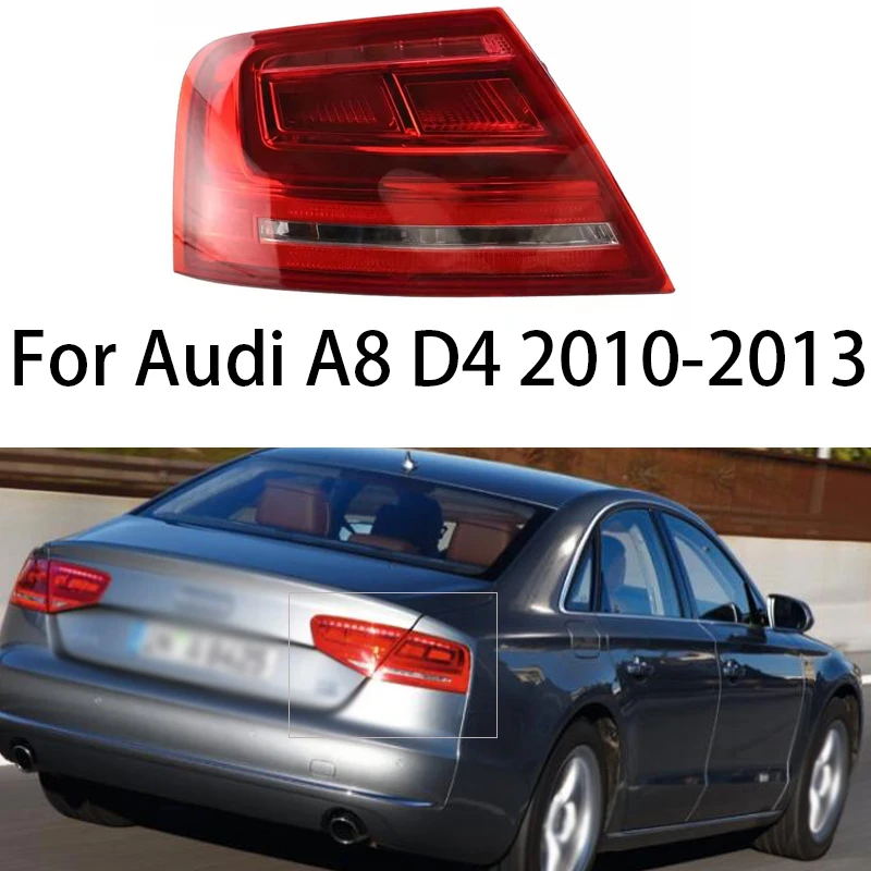 

For Audi A8 D4 2010-2013 Brake Lamp TailLights LED Taillights Rear Outer Lamp Signal Parking Lights Car LED Tail Light 4H0945096