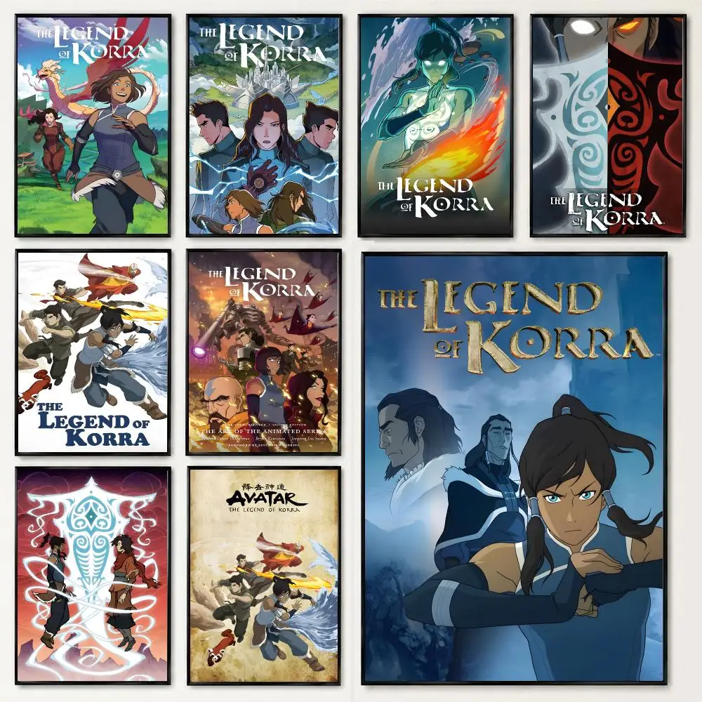 Anime The Legend Of Korra Poster Poster HD Printing Soothing And Cream Style Home Decor For The Living Room Cafes Gift