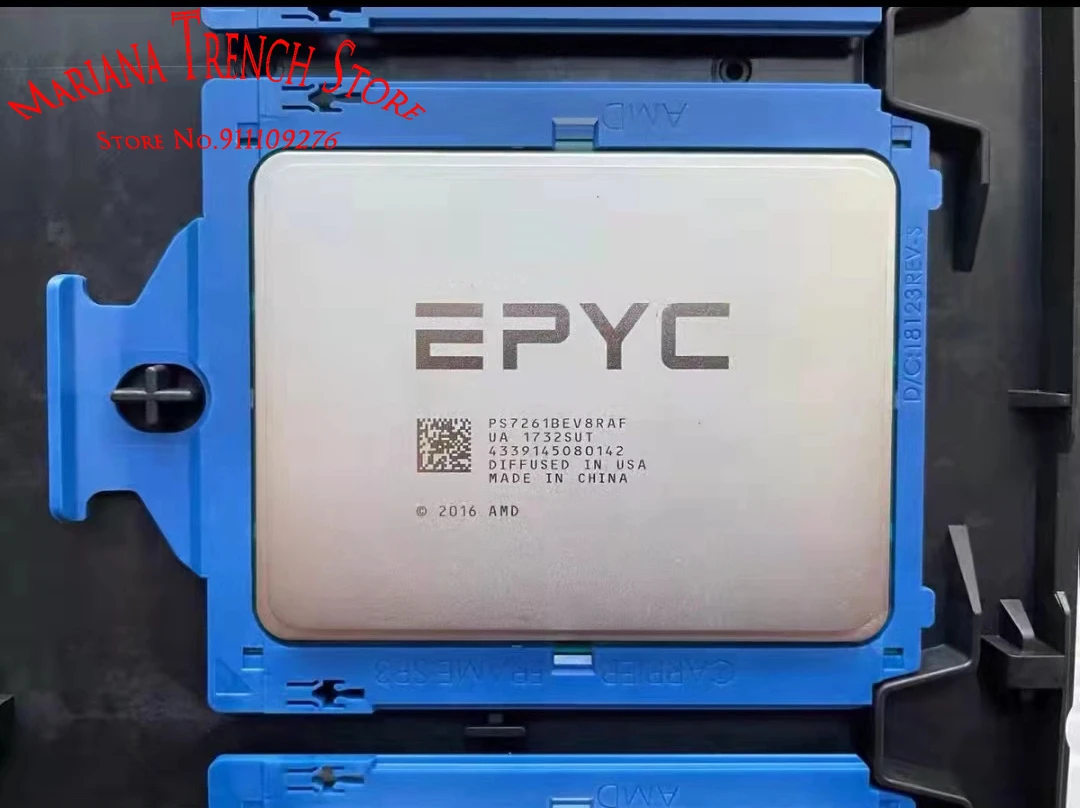 

Processor for EPYC 7261 8 Cores 16 Threads Base Clock 2.5GHz Max.Boost Clock Up to 2.9GHz L3 Cache 64MB Default TDP155/170W