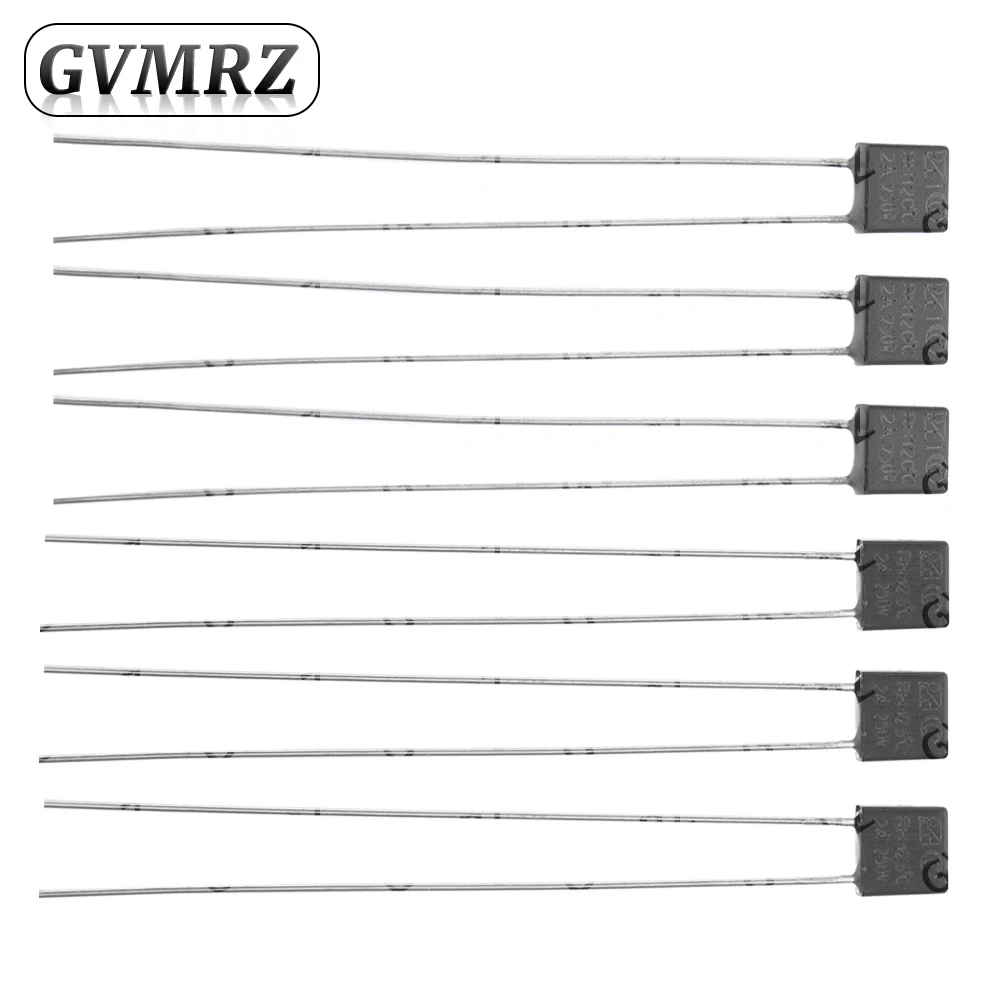 Black Square Fan Motor 2A 250V Thermal fuse LED Fues 92 95 105 110 115 120 125 130 135 140 145 150 degree Temperature Switches