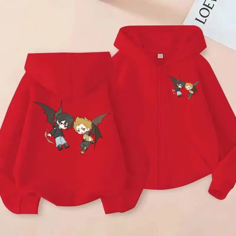 سويت شيرت بسحاب للأطفال، هوديي مطبوع عليه رسوم متحركة Q-إصدار الرسوم المتحركة، قميص عصري كاجوال للرجال والنساء #6