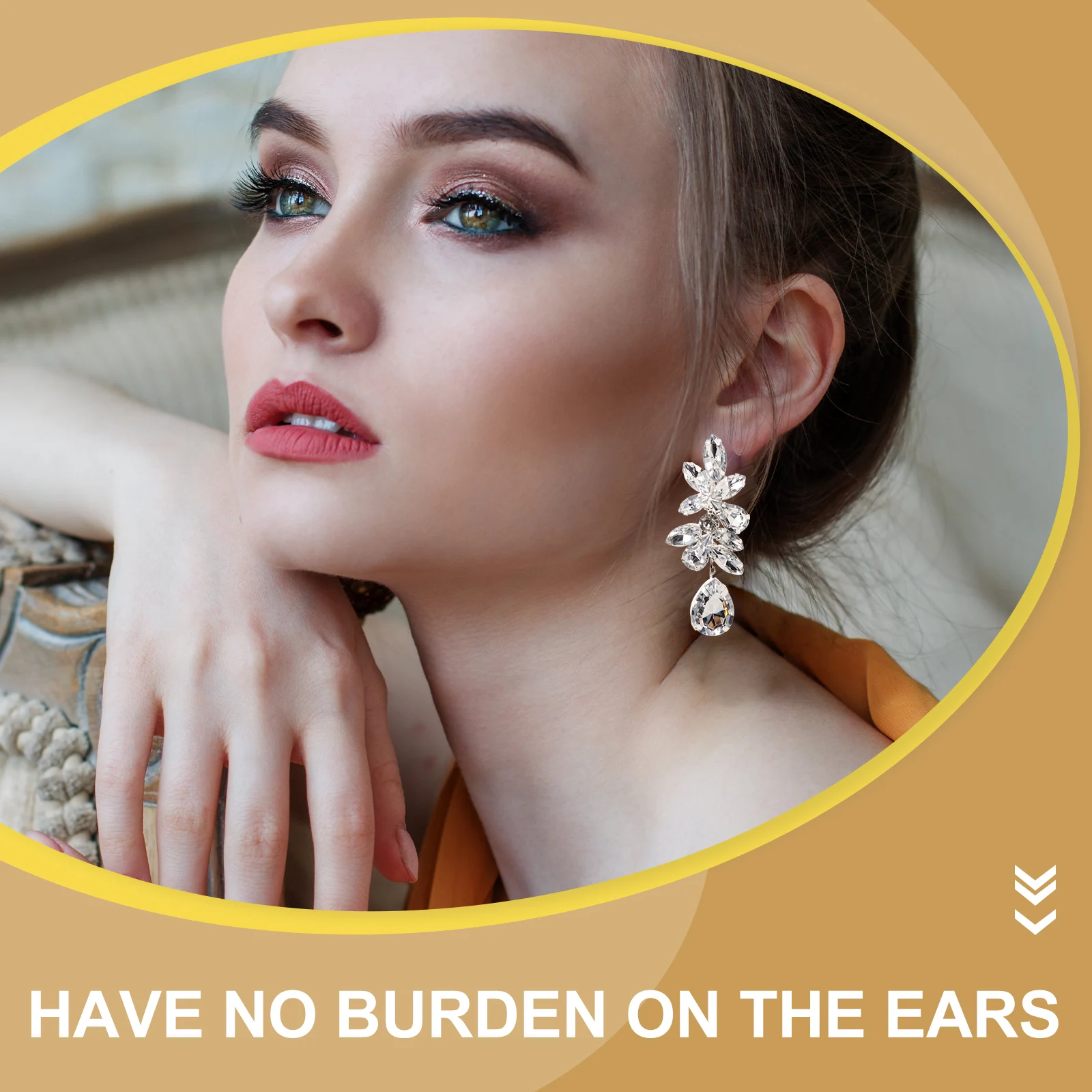 

Accessories Rhinestone Earrings Dinner Party Trendy Rhinestones Statement for Women