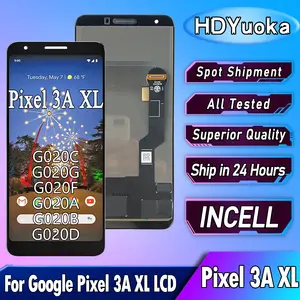 Bilashmart 6.0 INCELL Google Pixel 3A XL LCD Display Touch Screen Digitizer Pixel 3AXL G020C G020G G020F Display Replacement
