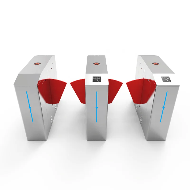 custom.Face Recognition Terminal Access Control System Qr Code Reader Flap Barrier Turnstile