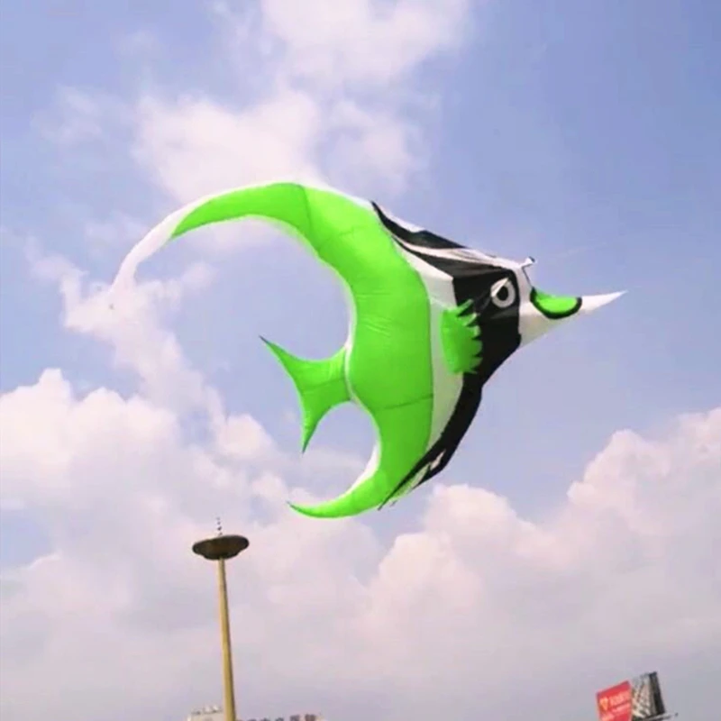 Fish kite flying soft kites professional parachute kite sports toys flying fabric game Inflatable toys kitesurf Rotary swivel