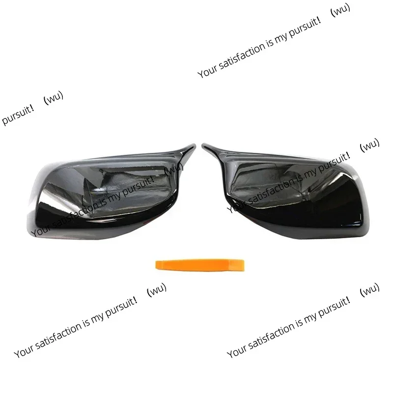 Carbon Fiber Look Black Rearview Side Mirror cover Caps for BMW 5 Series E60 E61 E63 E64 2004-2008 520i 525i 528i 528xi 530i