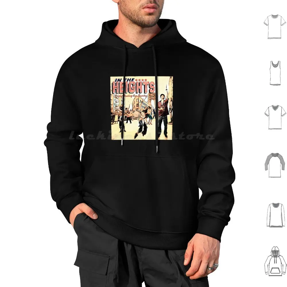 سترة بغطاء للرأس من القطن بأكمام طويلة من In The Comic Heights In The Heights Usnavi Comic Book Broadway Lin Manuel Miranda