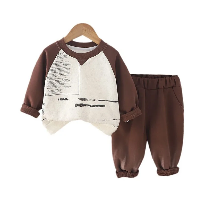 

Baby Boy Clothes Set 2025 Spring Autumn Casual Long Sleeve Pullover Tops and Pants Kids Boys Boutique Outfits Childrens Clothing