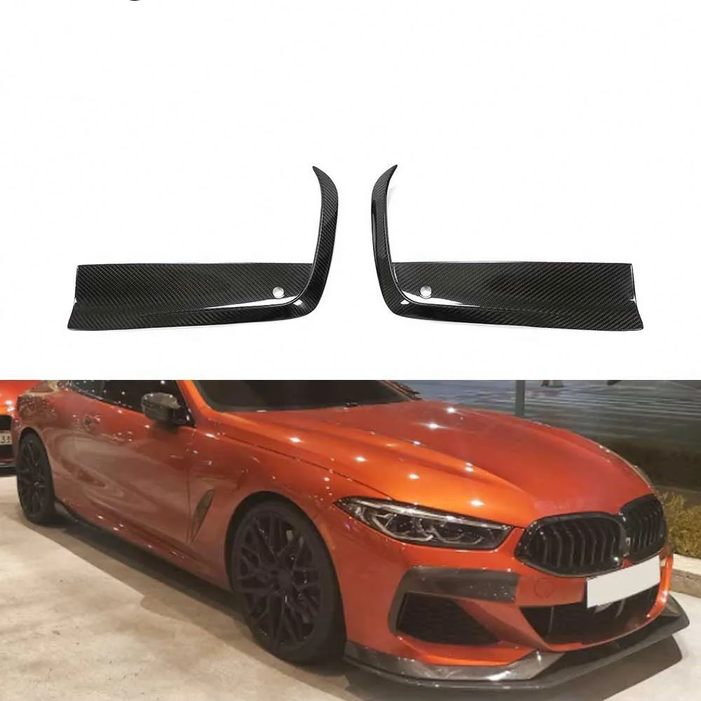 G16 Dry Carbon Fiber Customized Front Bumper Trim for BMW G14 G15 G16 840i M850i M Sport 2020-2023 Black Lower Lip Splitter Trim