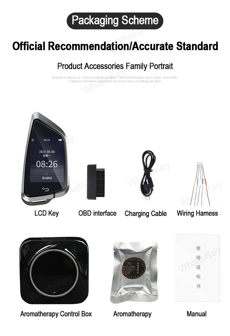 CF588 Pro With Fragrance Function Universal Modified LCD Smart Key For BMW/Audi/Benz/KIA/Ford/Toyota Comfortable entry Auto lock