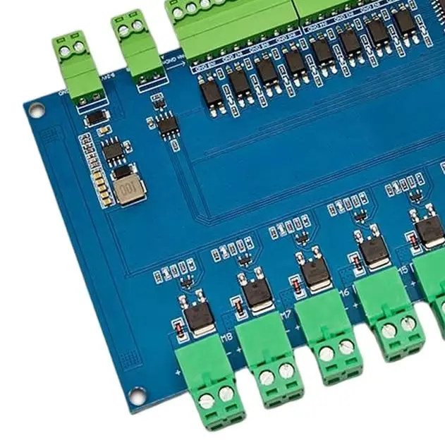 ESP32 Modbus RTU 8CH MOSFET Board – RS485/TTL UART, 8 Opto-Isolated Input, CH340, WiFi, BT, Type-C, 7-24V Dual Supply.