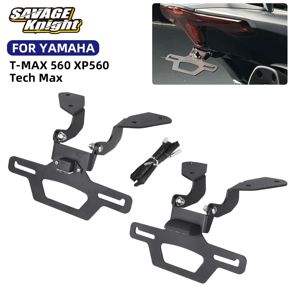 

Adjustable Tail Tidy License Plate Holder Support For YAMAHA T-MAX 560 XP560 Tmax Tech Max 2020-2025 Fender Eliminator Bracket