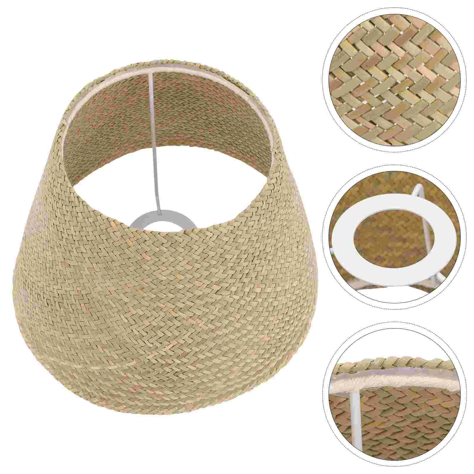 

Lampshade Wall Sconce Light Shades Covers Vertical Ceiling for Table Rattan Bamboo