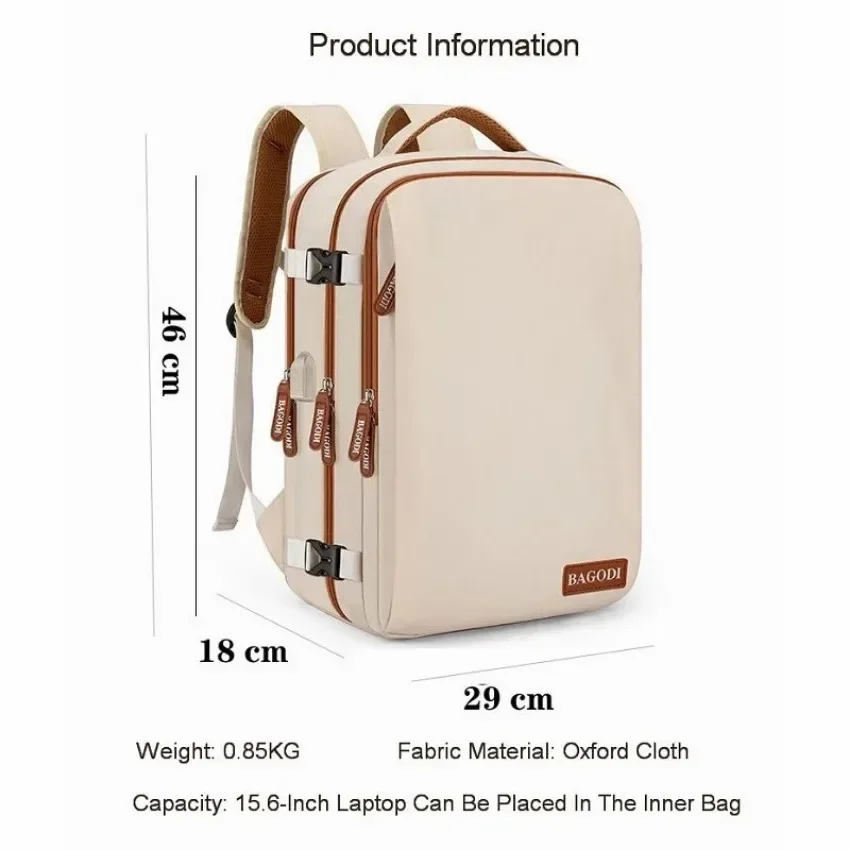 Airplane Travel Backpack For Women Laptop Bag Luggage Large Capacity Business Women\'s Bags Expandable Multifunctional Backpacks