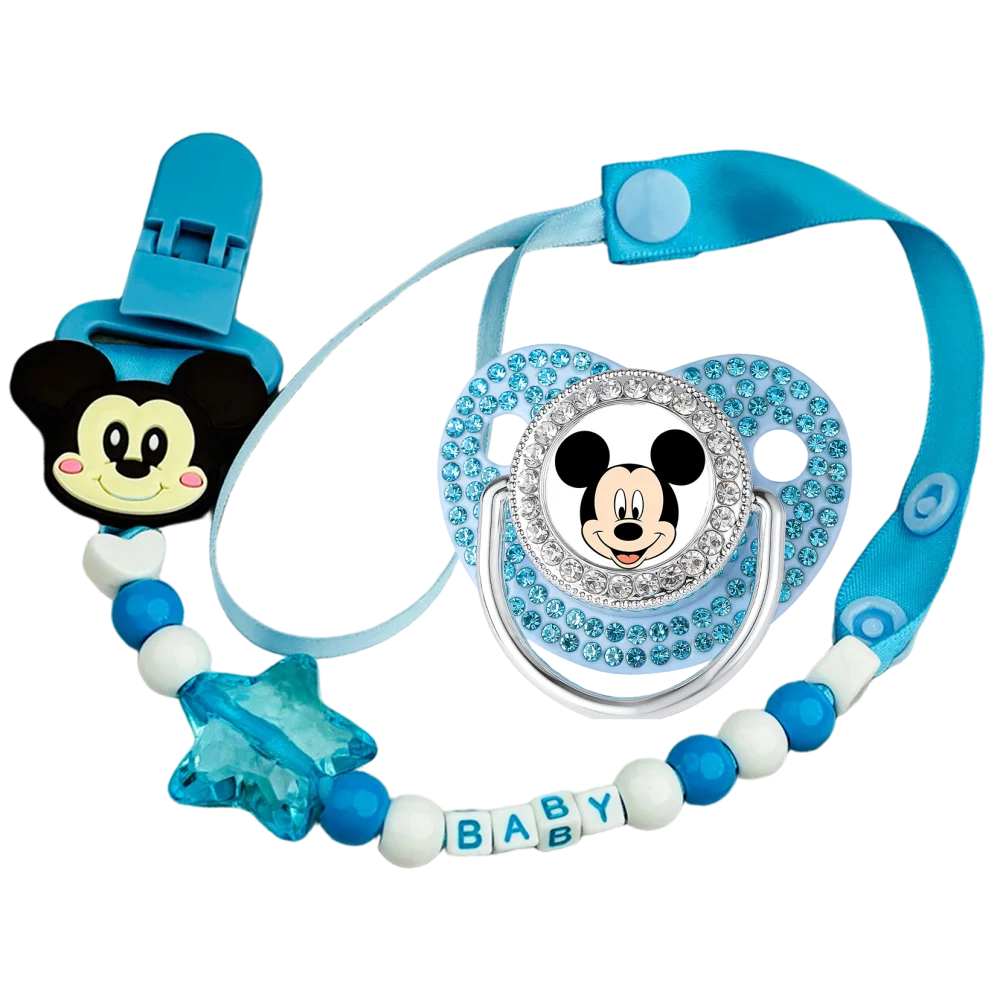 

Держатель для детской соски 2026 Newborn Pacifier Kawaii, прозрачный, с блестками, без бисфенола А, для новорожденных, для подарка на рождение ребенка
