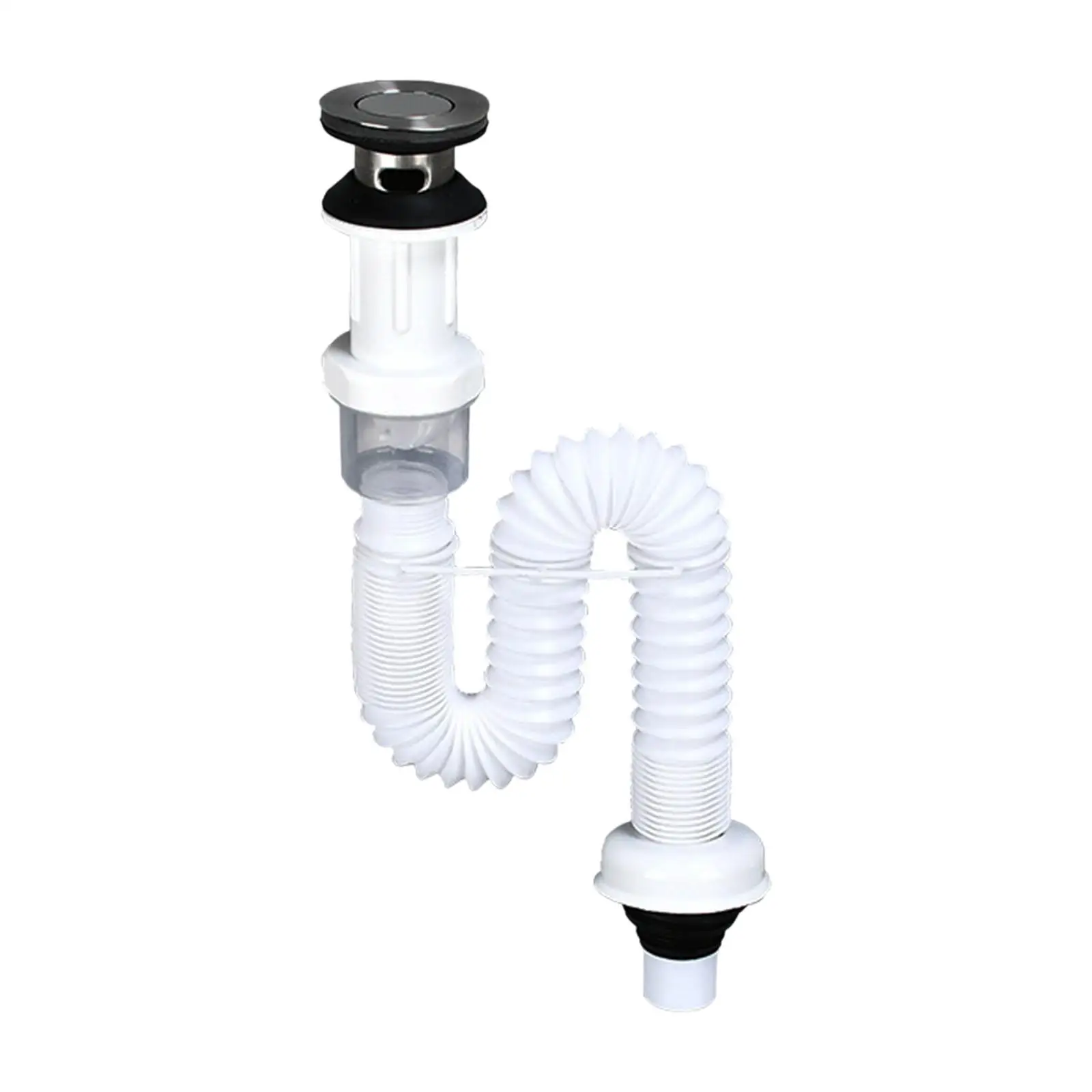 Kitchen Sink Drain Pipe Basin Drain Pipe Universal Flexible Expandable Extension Hose Tube for Hotel Home Washbasin Bathroom