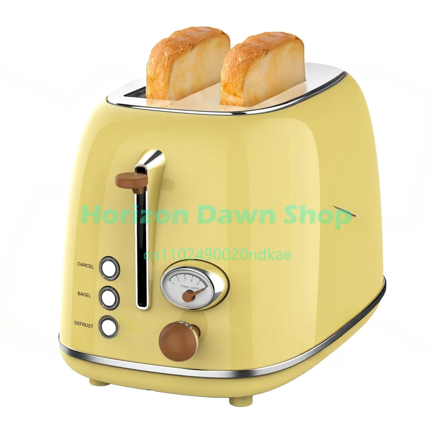 Hot-selling popular retro, two-piece toaster with grill, kitchen utensils, smart toaster