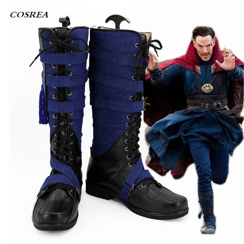 

COSREA Doctor Strange Cosplay Dr Cosplay Shoes Superhero Stephen Steve Vincent The Infinity War Boots Halloween For Man Hot