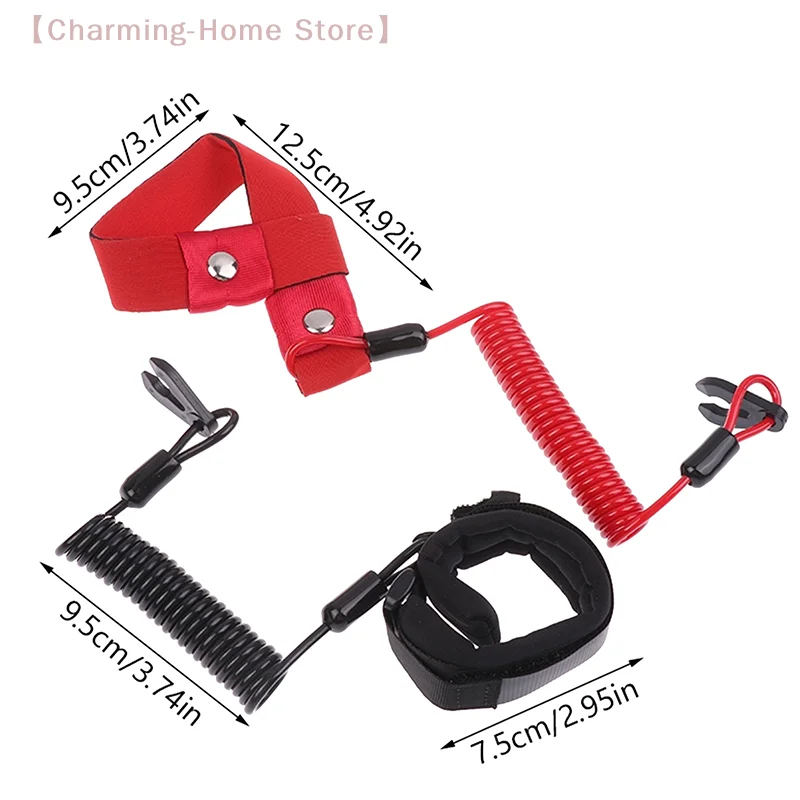 

【M】Motorboat Flameout Rope Boat Safety Lanyard Rope Boat Outboard Engine Motor Lanyard Kill Stop Switch For Most Board Engine