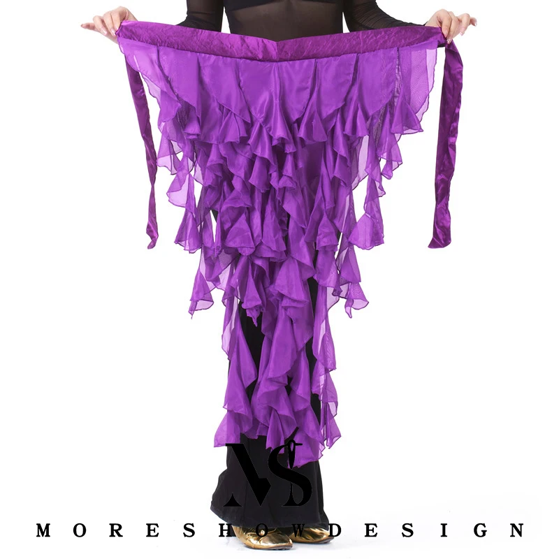 Аксессуары для танца живота, пояс-цепочка с девятихвостим лисьим хвостом для женщин, танцевальная одежда для выступлений на сцене, шарф с цепочкой на бедрах