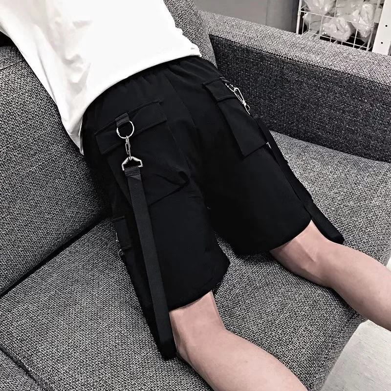 

Summer Men's Cargo Shorts Thin Lightweight Breathable Loose Fit Casual Knee-Length Versatile for Hot Weather Trendy Streetwear