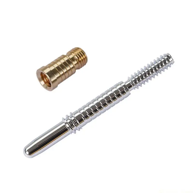 31BE Billiards Pool Cue Joint Screws Part Accessory, Easy Install Stainless Steel Shaft Fittings Pool Cue Joint Pin Insert