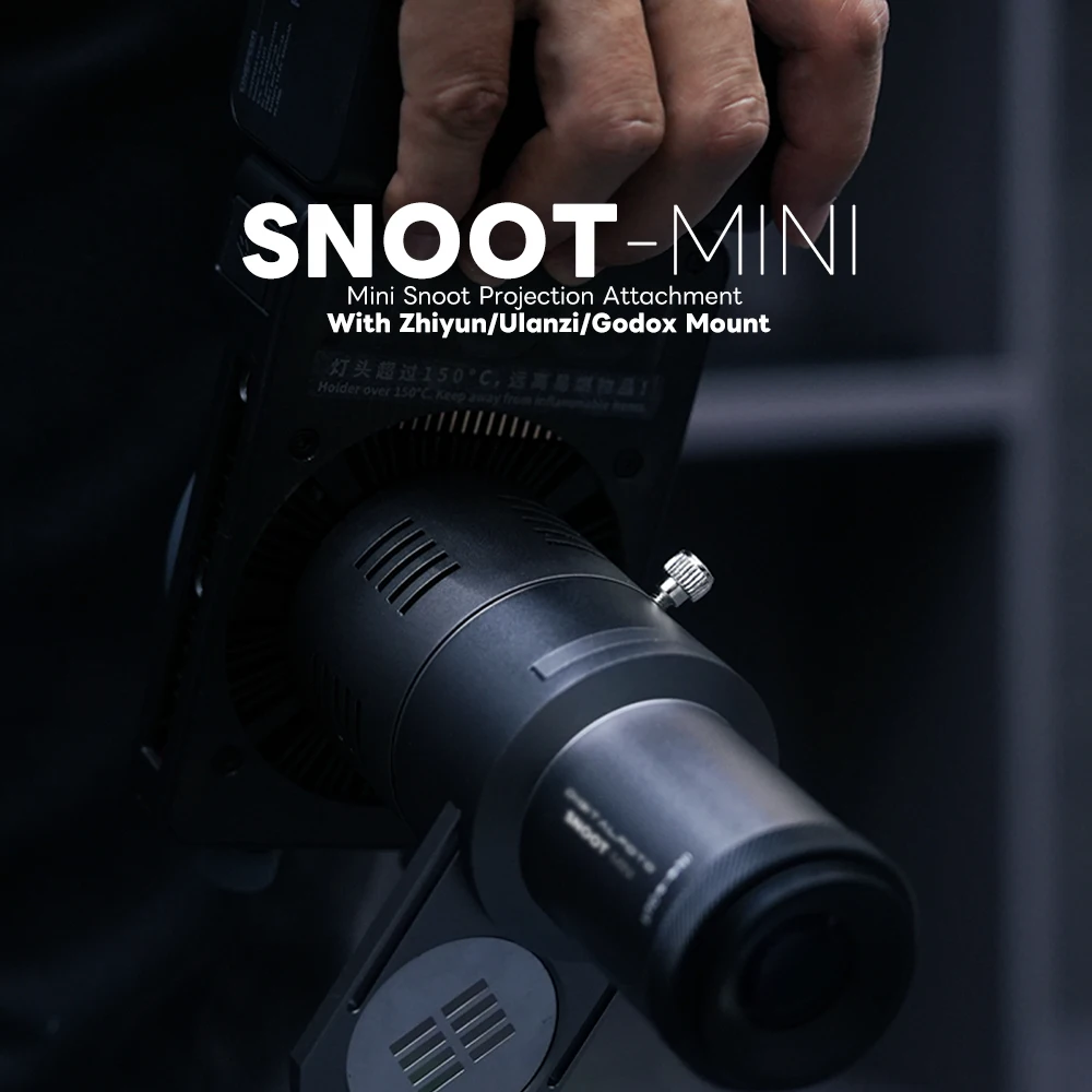 Mini Snoot Projection Attachment With Zhiyun/Ulanzi/Godox Mount