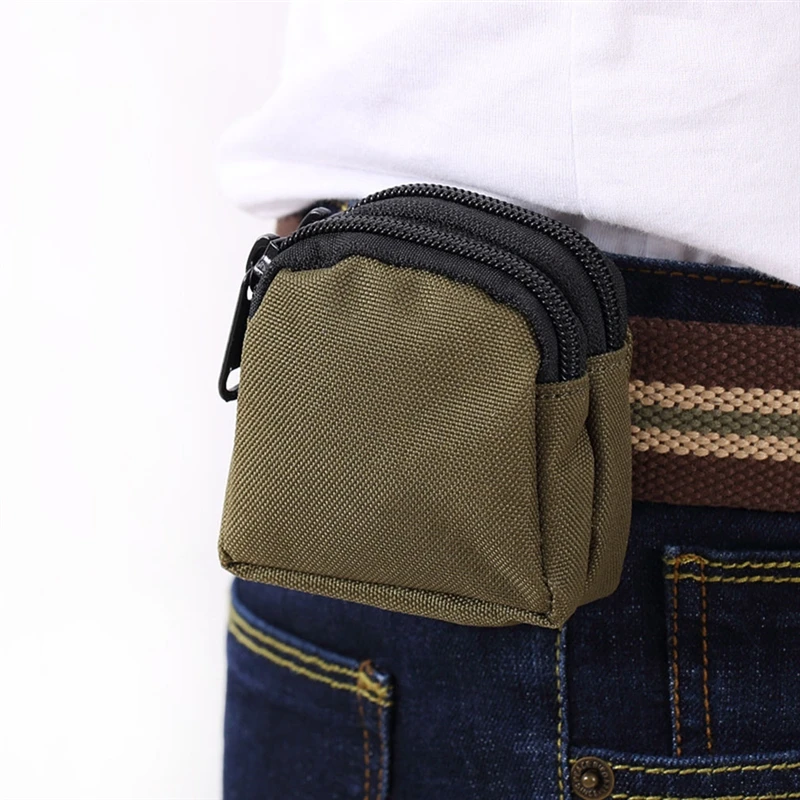 Mini Wallet Card Bag Small Pocket Key Pouch Money Bag Men Waterproof Portable Pouch Hunting Outdoor Waist Bag Nylon