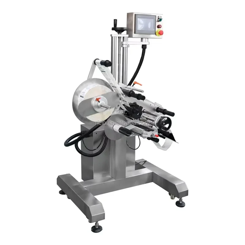 Automatic Wiring Sticker Label Applicator Machine with PLC for Glass/Metal/Wood Packaging High Productivity Case Packaging
