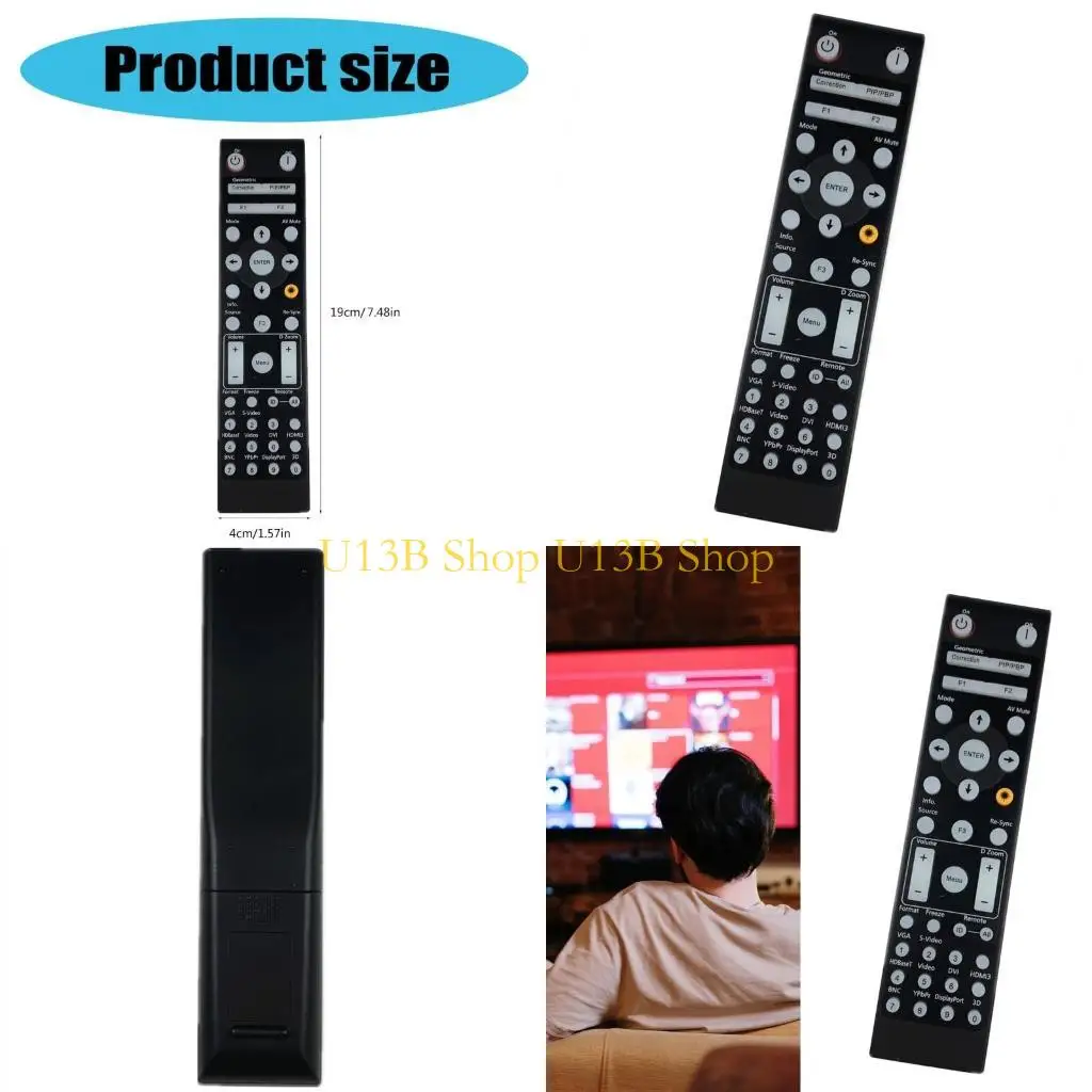 U13B Projector Remote For Optoma Projectors EH515 X600 DH1017 Optimal Performances