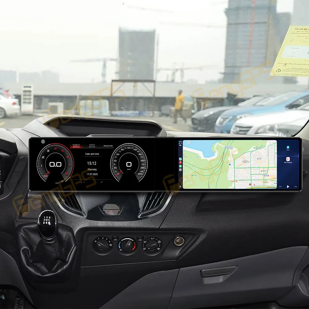 24.6 Inch Screen Car Radio For Ford Tourneo Custom 2016-2022 Android Auto GPS Navigation Multimedia Stereo Receiver Head Unit
