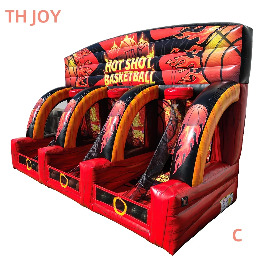 fast air ship to door!3 players Carnival Basketball Game Inflatable Basketball Target Shooting Game for kids n adults