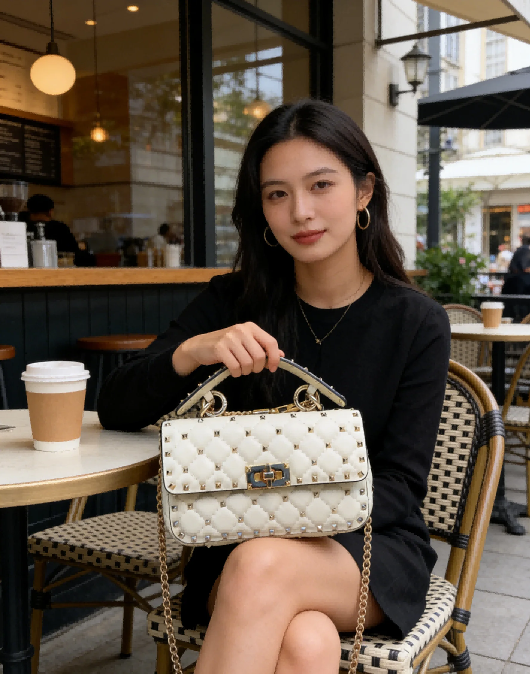 

Элегантная белая женская сумка-тоут с цепочкой, модная мини-сумка с верхней ручкой, стильная повседневная сумка для свиданий и шопинга