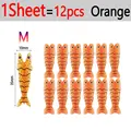 1 Sheet Orange M