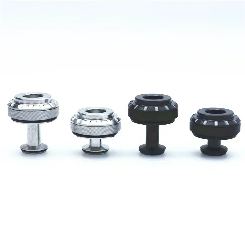 مجموعة إعادة تعبئة BISHOP باللون الفضي والأسود مع زجاج 2 مل 4 مل أو مجموعة إعادة تعبئة علوية 2 مل 4 مل #2