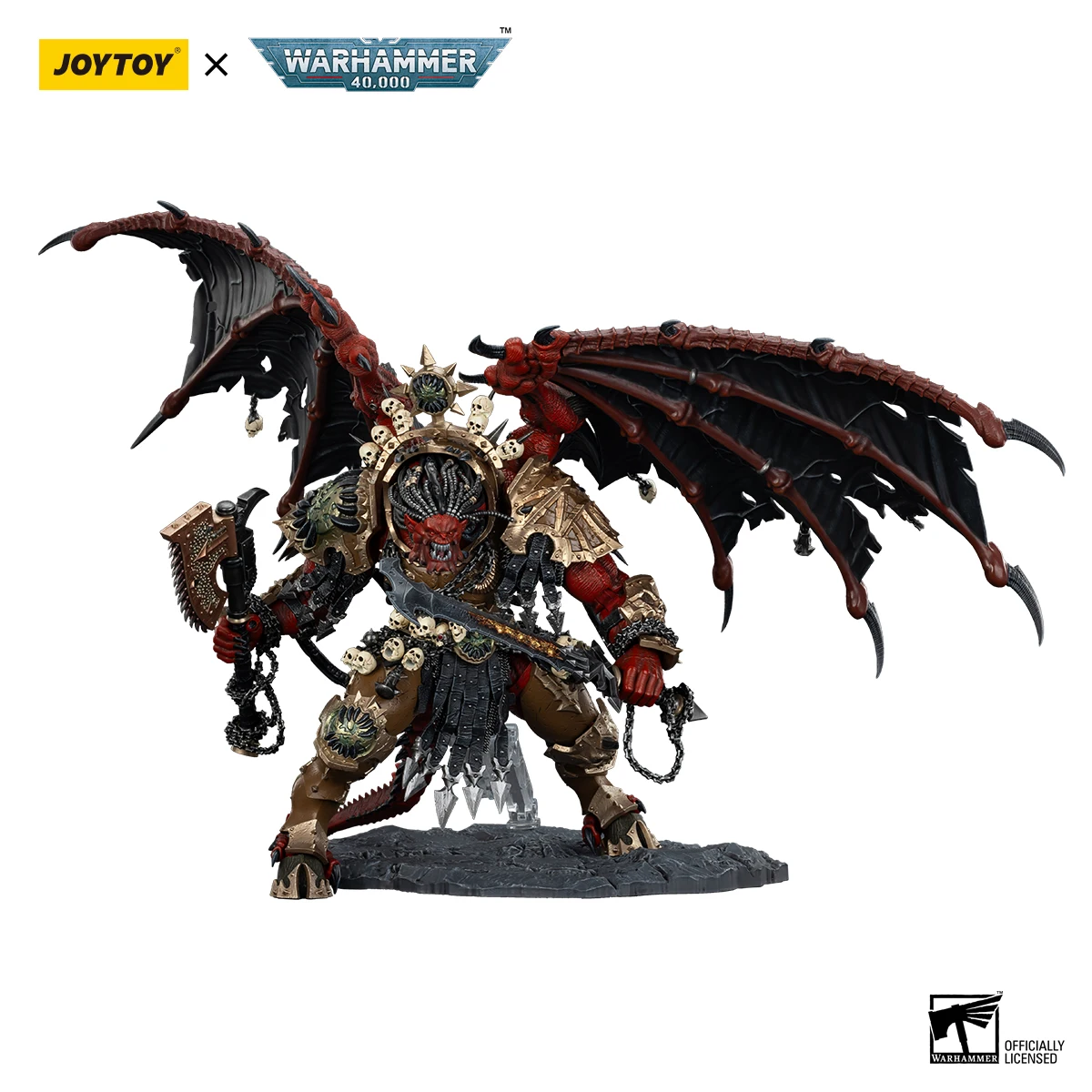 Figurka akcji JOYTOY Warhammer 40K 1/18 World Eaters Angron Demon Primarch Khorne Figurki Anime Zabawki