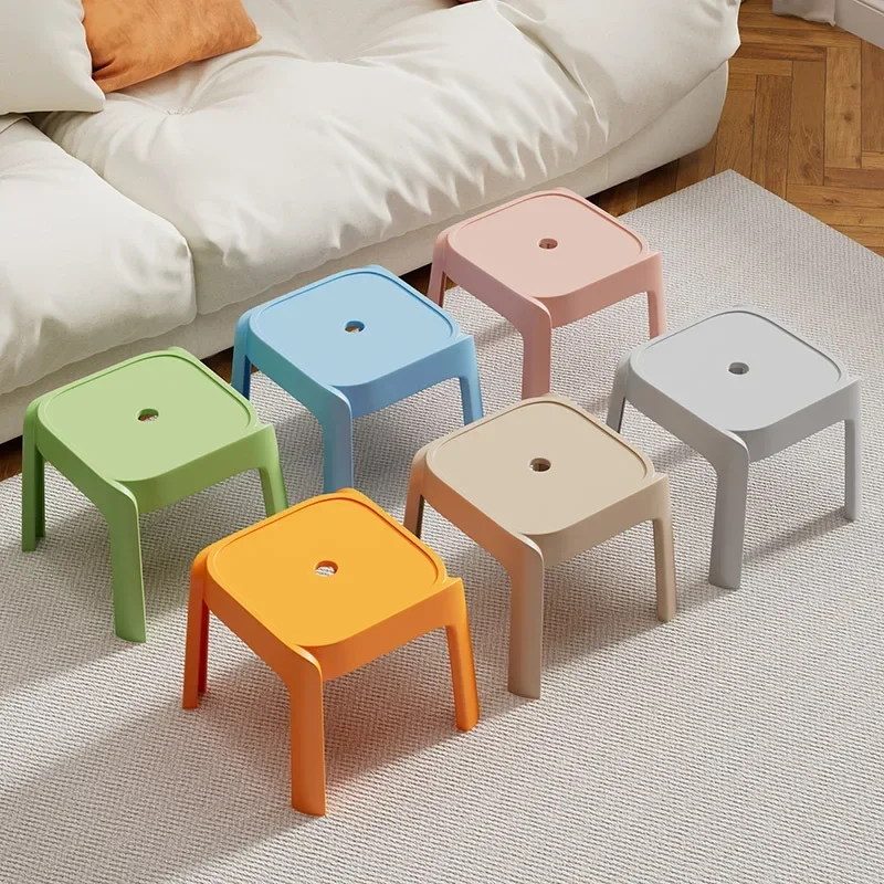 Sturdy Plastic Stool with Thickened Material for Maximum Durability