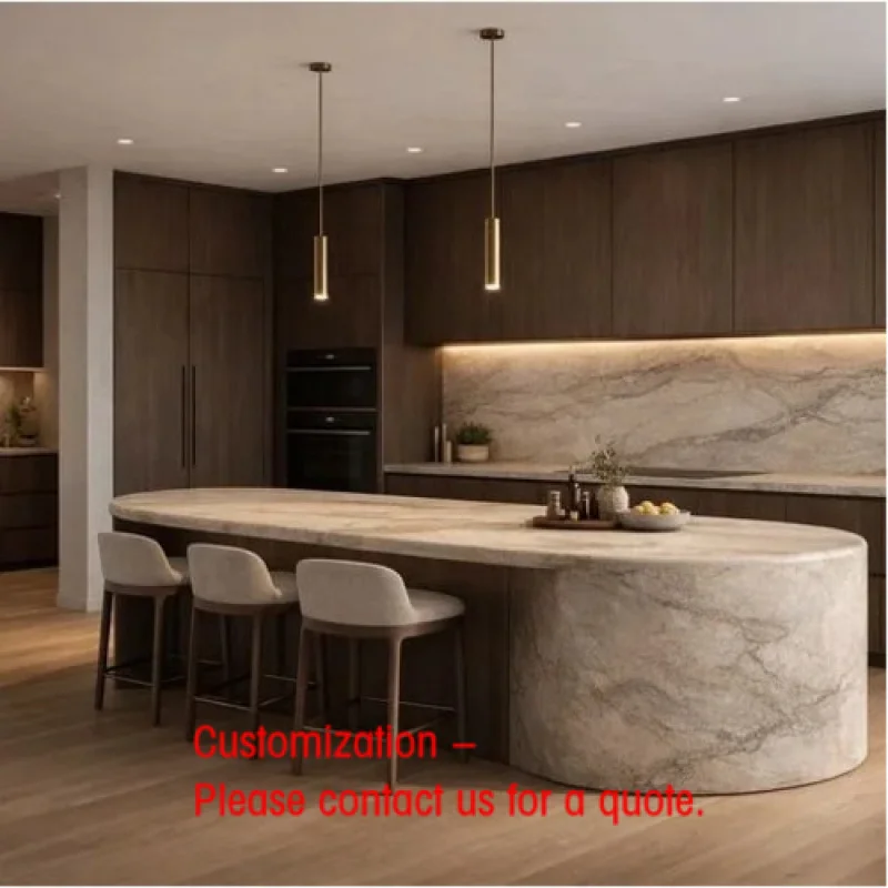 custom.Custom Modern Luxury Residential Durable Storage Cabinet Islands Wood Veneer Glass Base Wall Kitchen Cabinet Indoor