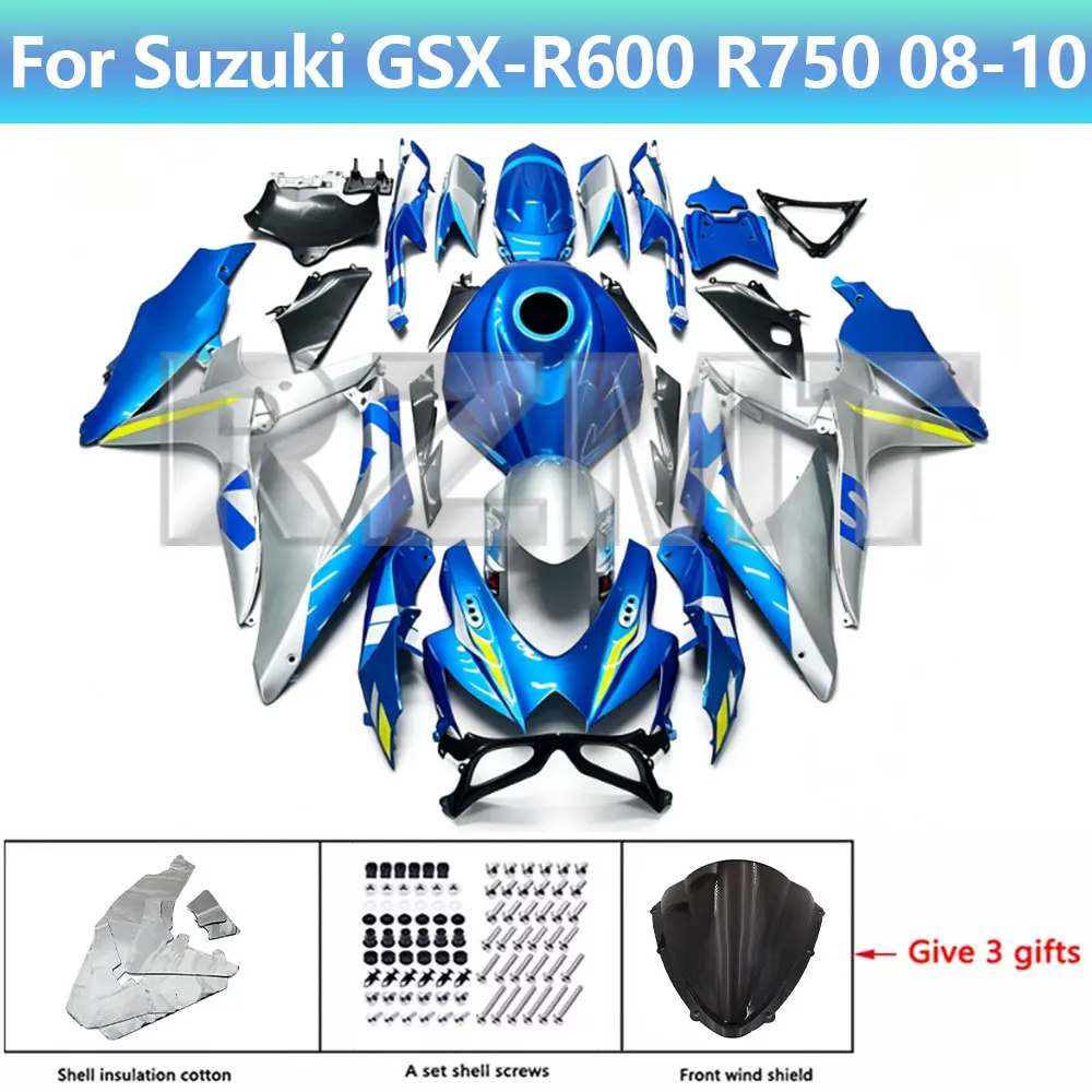 GSXR750 K9 Motorcycle Fairing Set For SUZUKI GSXR 600 750 2008-2010 K8 Body Kit ABS Plastic Shell Injection With Tank Cover