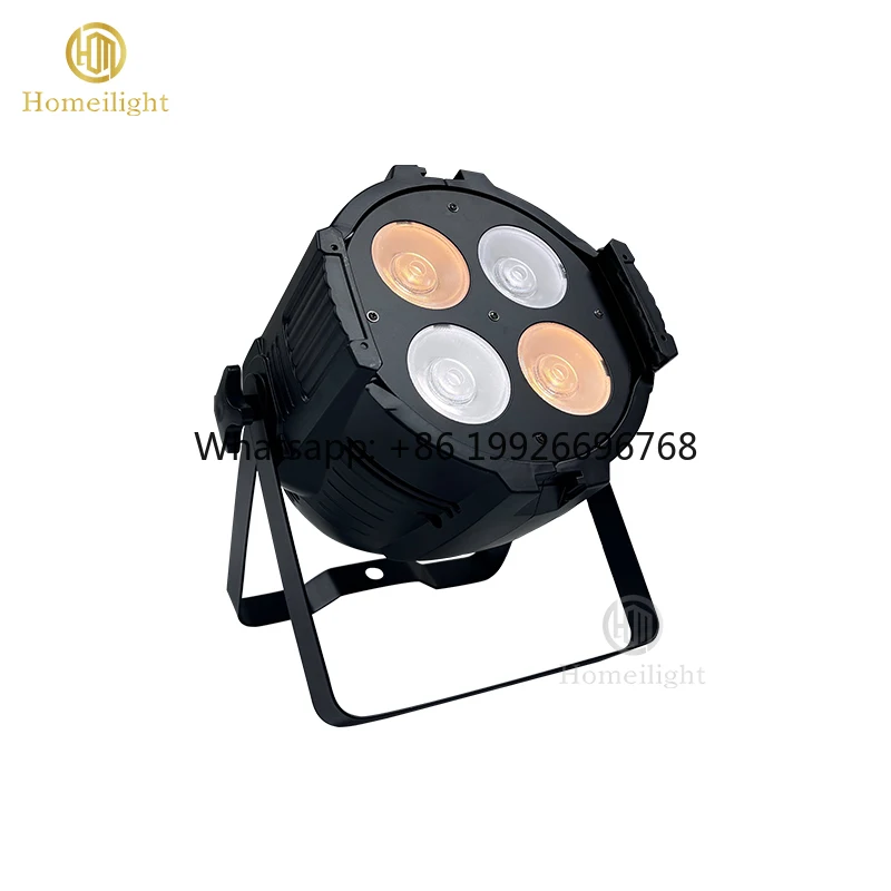 Aluminum 2IN1 WW/CW 4X50W COB  Light Church Theatre High Brightness Led Par Lights